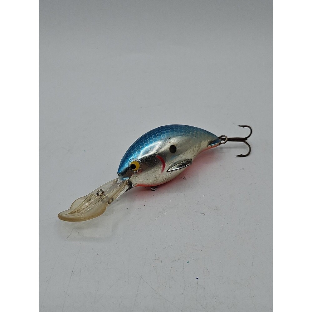 Vuntage Luhr Jensen Brush Baby Silver with Blue Back Fluorescent Red Belly